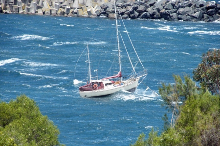 South westerly gale in Snug Cove